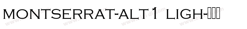 montserrat-alt1 ligh字体转换